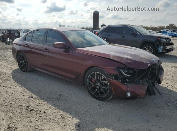 WBA53BH01PCL91128 2023 BMW 5 SERIES Burgundy Առջևի աջ