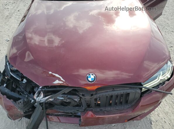 WBA53BH01PCL91128 2023 BMW 5 SERIES Burgundy Սալոնի հետևի տեսք
