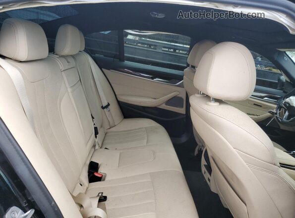 WBA53BH02MWX31445 2021 BMW 5 SERIES Black Widok tylnych siedzeń