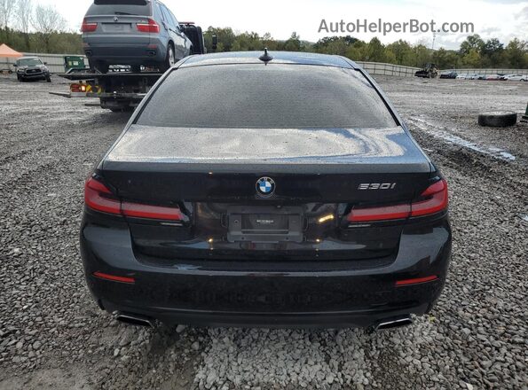 WBA53BH02MWX31445 2021 BMW 5 SERIES Black Widok z tyłu