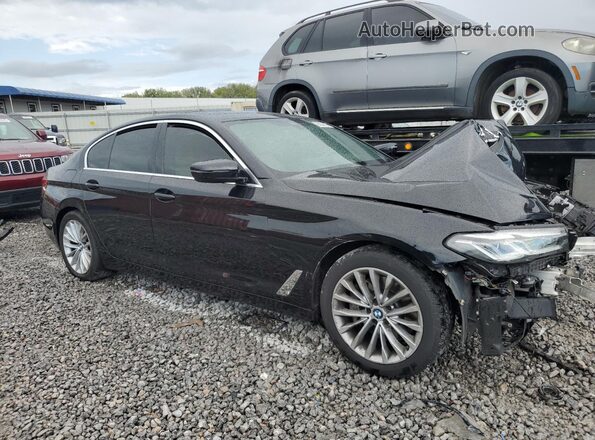 WBA53BH02MWX31445 2021 BMW 5 SERIES Black Przód prawy
