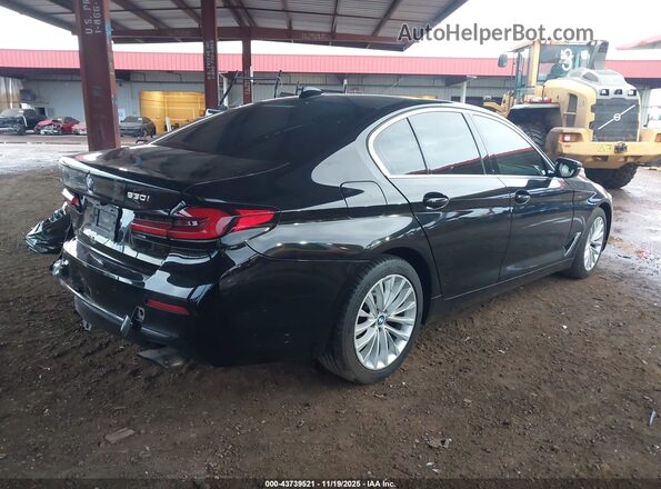 WBA53BH03MCF80958 2021 BMW 5 SERIES Black Rear right