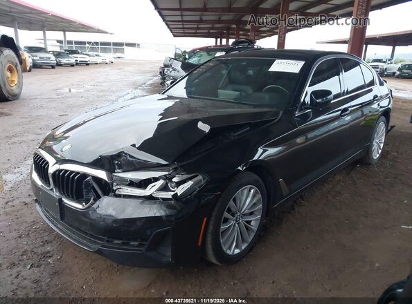 WBA53BH03MCF80958 2021 BMW 5 SERIES Black Front left