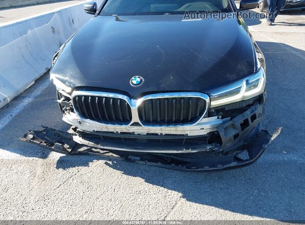 WBA53BH04MWW96889 2021 BMW 5 SERIES Black Front view