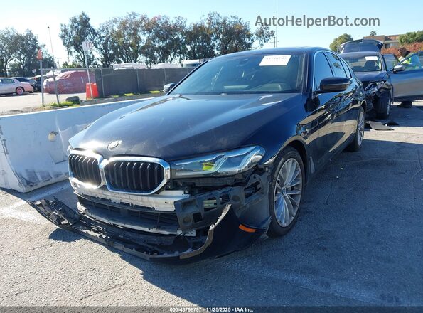 WBA53BH04MWW96889 2021 BMW 5 SERIES Black Front left