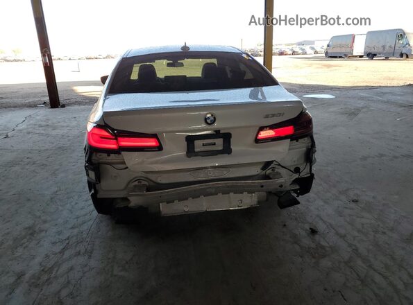 WBA53BH07MCF35926 2021 BMW 5 SERIES White Widok z tyłu