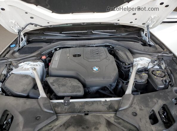 WBA53BH07MCF35926 2021 BMW 5 SERIES White Widok wnętrza z tyłu