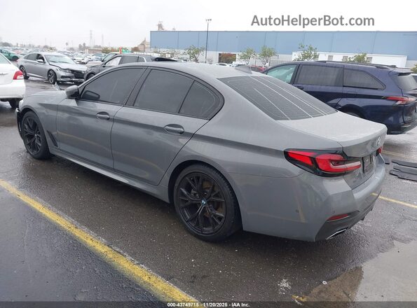 WBA53BH09NCK98743 2022 BMW 5 SERIES Gray Задня ліва чверть