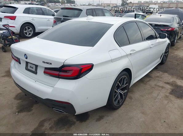 WBA53BJ00MCF56384 2021 BMW 5 SERIES White Rear right