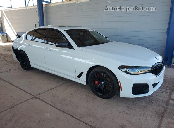 WBA53BJ01MWX15389 2021 BMW 5 SERIES White Delantero derecho