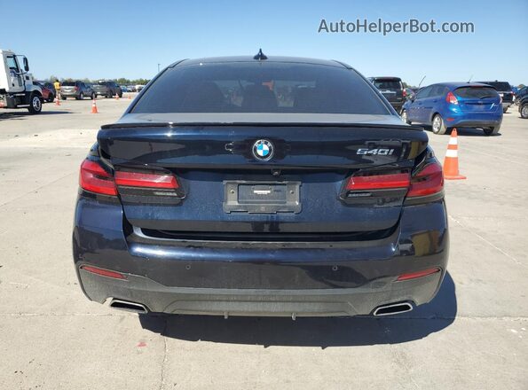 WBA53BJ01NWX51083 2022 BMW 5 SERIES Blue უკანა ხედი