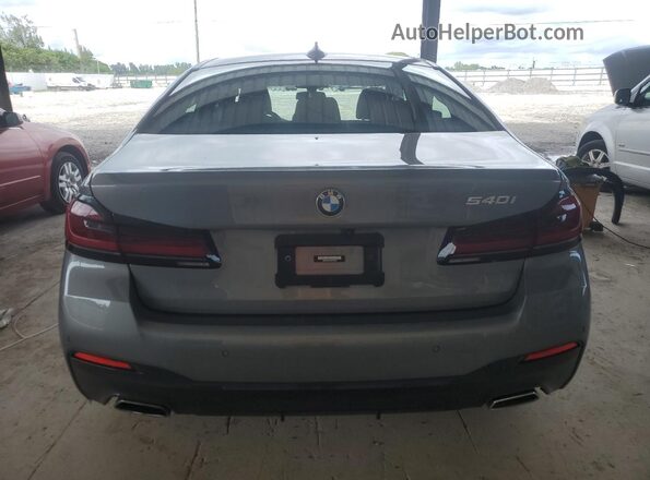 WBA53BJ03PWY21055 2023 BMW 5 SERIES Gray Rear view