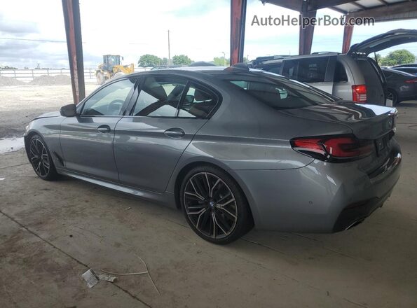 WBA53BJ03PWY21055 2023 BMW 5 SERIES Gray Rear left