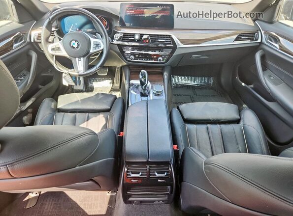 WBA53BJ06MWW91722 2021 BMW 5 SERIES Black Dashboard view
