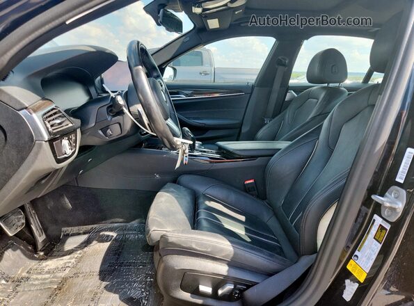 WBA53BJ06MWW91722 2021 BMW 5 SERIES Black Front interior view