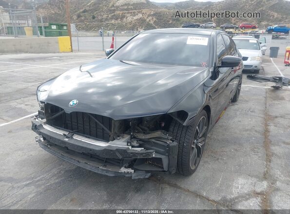 WBA53BJ06NWX43934 2022 BMW 5 SERIES Black Передня ліва чверть