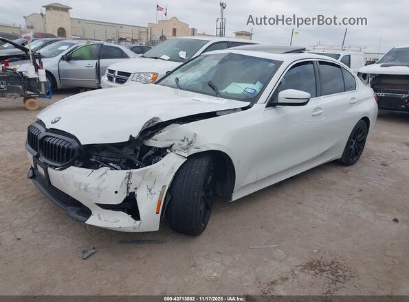 WBA5R1C07LFH38327 2020 BMW 3 SERIES White წინა მარცხენა ხედი სამი მეოთხედიდან