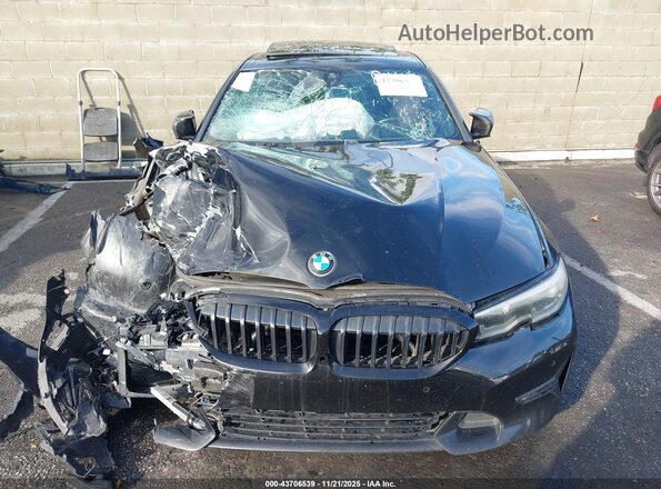 WBA5R1C50KFH25896 2019 BMW 3 SERIES Black წინა პანელის ხედი