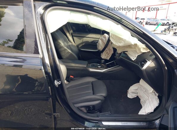 WBA5R1C50KFH25896 2019 BMW 3 SERIES Black წინა სალონის ხედი