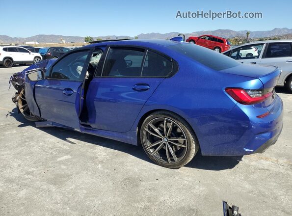WBA5U7C03LAF54372 2020 BMW M3 Blue Հետևի ձախ