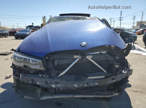 WBA5U7C03LAF54372 2020 BMW M3 Blue Դիմացի տեսք