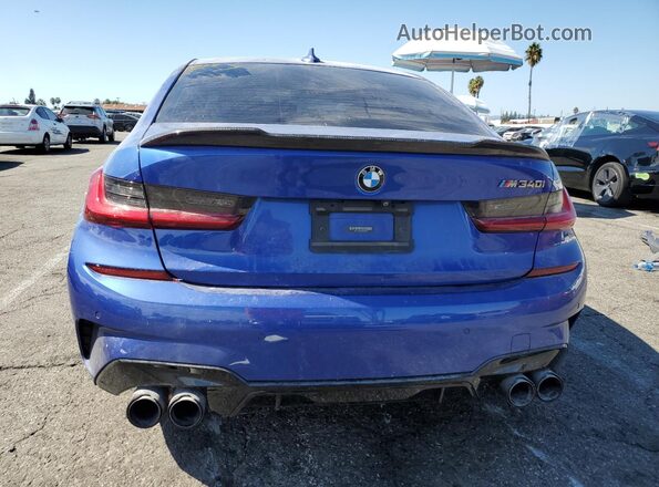 WBA5U7C04LA234751 2020 BMW M3 Синий Вид сзади