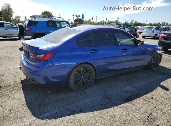 WBA5U7C04LA234751 2020 BMW M3 Синий Задняя правая четверть