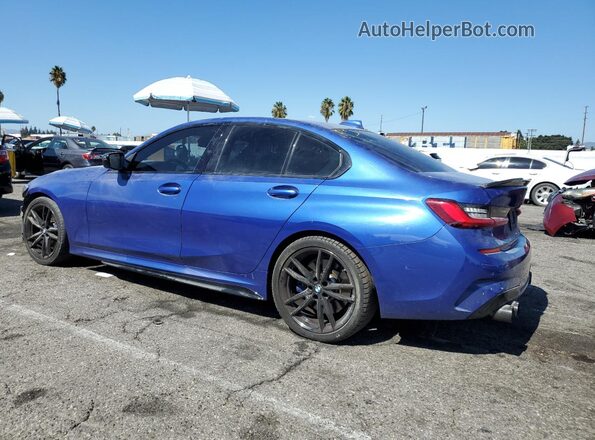 WBA5U7C04LA234751 2020 BMW M3 Синий Задняя левая четверть