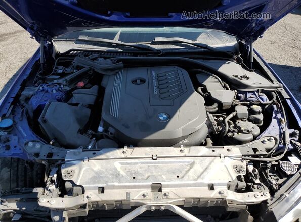 WBA5U7C04LA234751 2020 BMW M3 Синий Вид задней части салона