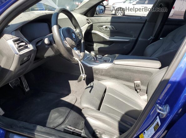 WBA5U7C04LA234751 2020 BMW M3 Синий Вид салона спереди