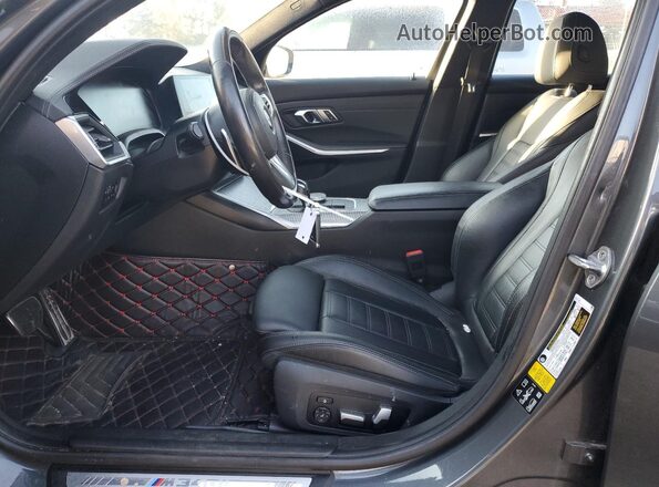 WBA5U9C04LFH16234 2020 BMW M3 Gray Widok wnętrza z przodu