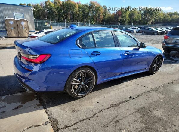 WBA5U9C05LFH97938 2020 BMW M3 Blue Задня права чверть