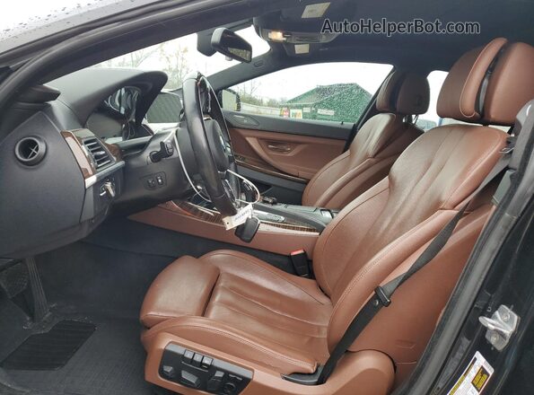 WBA6D2C54GGT65524 2016 BMW 6 SERIES Black Vista interior delantera