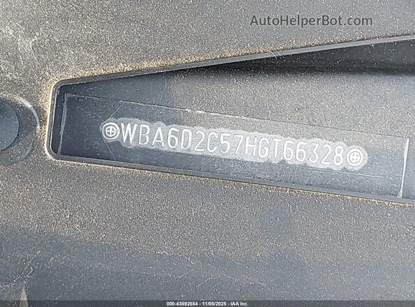 WBA6D2C57HGT66328 2017 BMW 6 SERIES Черный 