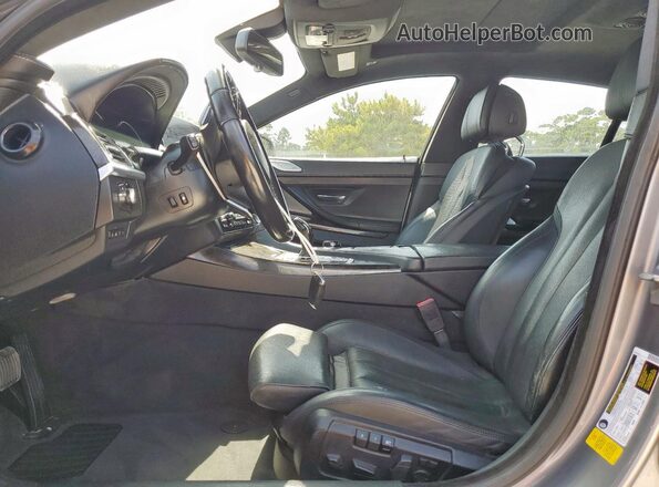 WBA6D4C50HD977699 2017 BMW 6 SERIES Silver წინა სალონის ხედი