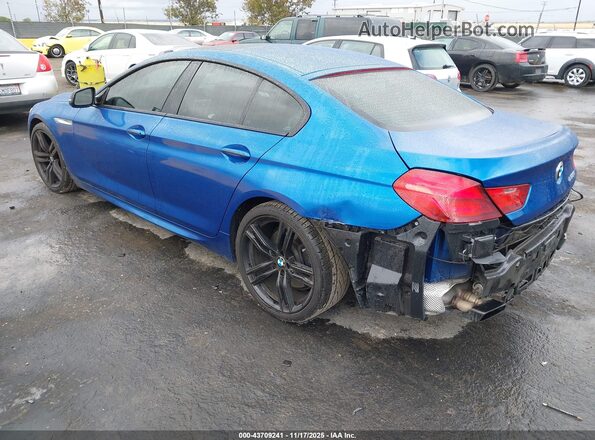 WBA6D4C52JD985972 2018 BMW 6 SERIES Blue Rear left