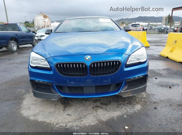 WBA6D4C52JD985972 2018 BMW 6 SERIES Blue Rear interior view