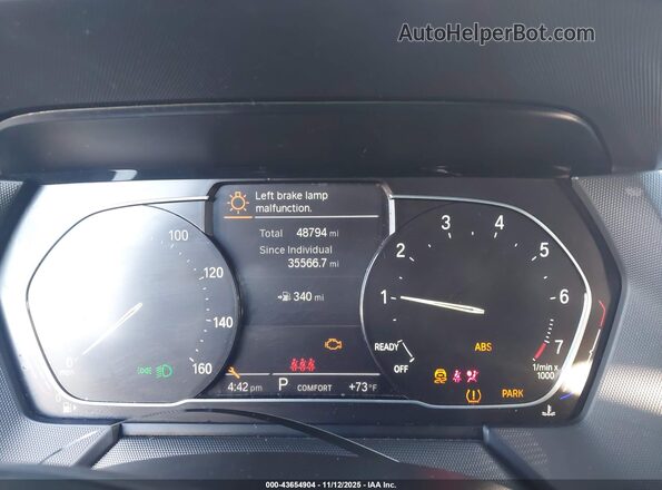 WBA73AK04M7G34482 2021 BMW 2 SERIES Black უკანა სავარძლების ხედი