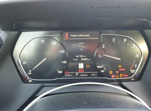 WBA73AK07M7G42009 2021 BMW 2 SERIES Black ხელსაწყოთა პანელის ხედი