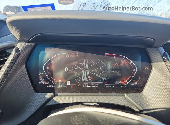 WBA73AK07N7L21389 2022 BMW 2 SERIES Black Vista del cuadro de instrumentos