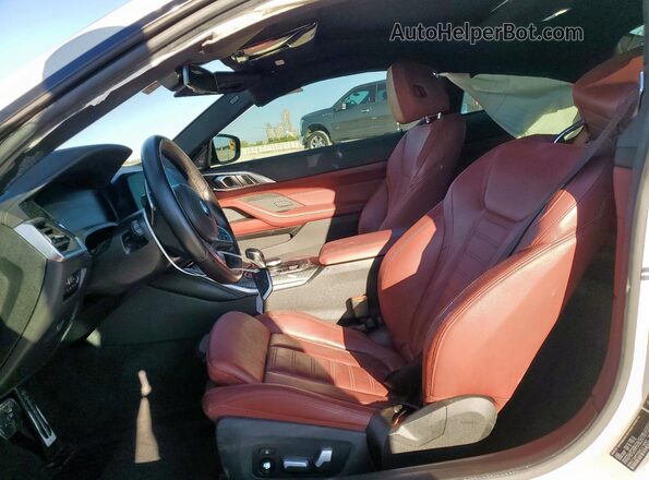 WBA73AP03MCG18063 2021 BMW 4 SERIES White Vista interior delantera