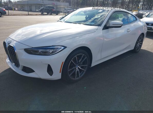 WBA73AP04MCG99509 2021 BMW 4 SERIES White Przód lewy