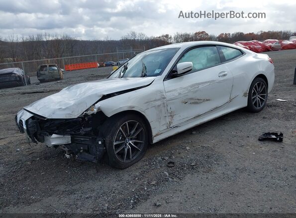 WBA73AP08MCF89174 2021 BMW 4 SERIES Белый Передняя левая четверть