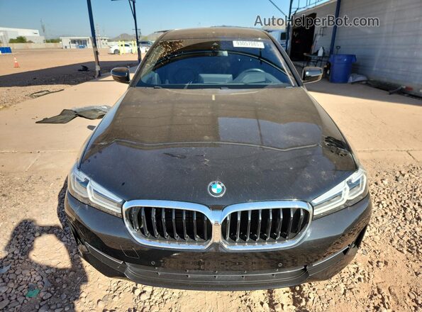 WBA73BJ04MCF18455 2021 BMW 5 SERIES Black Widok z przodu