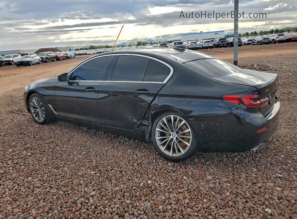 WBA73BJ04MCF18455 2021 BMW 5 SERIES Black Tył lewy
