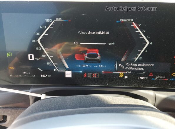 WBA73DA09SCS92628 2025 BMW M4 Gray Вид щитка приладів