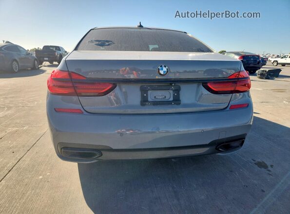 WBA7E2C58KB217271 2019 BMW 7 SERIES Gray Widok z tyłu