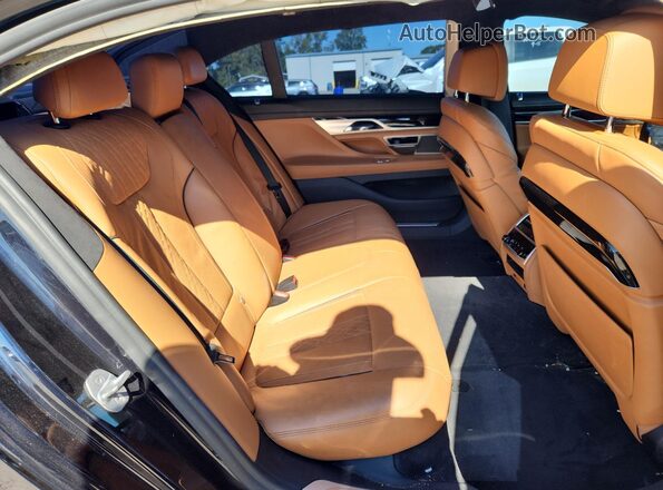 WBA7F0C50KGM24306 2019 BMW 7 SERIES Black Rear seats view
