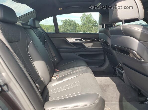 WBA7F0C50KGM25827 2019 BMW 7 SERIES Gray უკანა სავარძლების ხედი