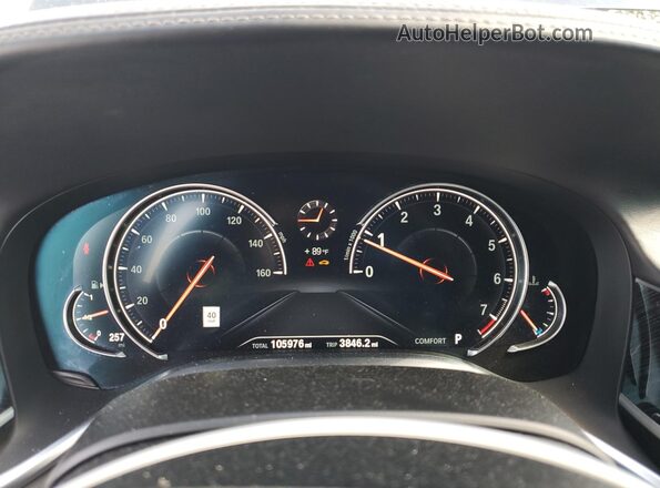 WBA7F0C50KGM25827 2019 BMW 7 SERIES Gray ხელსაწყოთა პანელის ხედი